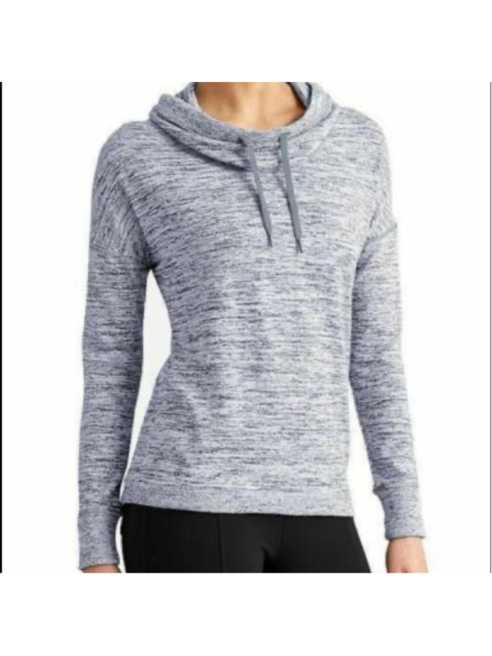 NWT Athleta Blissful Cowl Neck Pullover Gray size XS